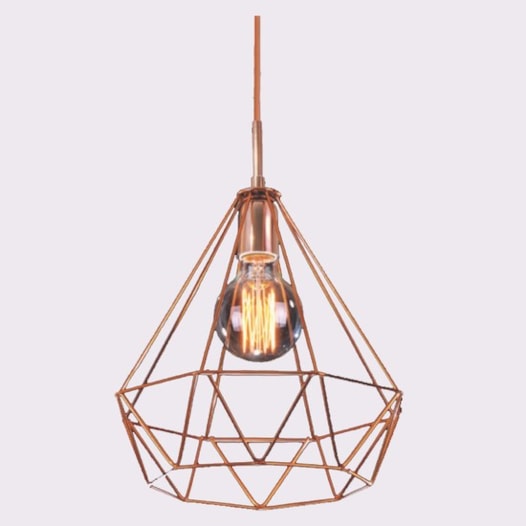 PENDENTE LED ARAMADO 1XE27 35X26X26CM METAL | OLD ARTISAN PD-5006