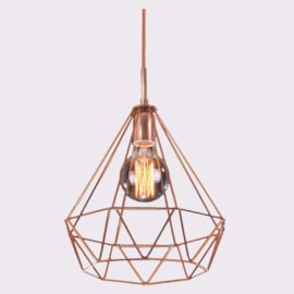 PENDENTE LED ARAMADO 1XE27 35X26X26CM METAL | OLD ARTISAN PD-5006