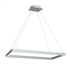 PENDENTE LED ARIA RETANGULAR 3000K 30W BIVOLT 2,5X60X30CM ALUMÍNIO | SPOTLINE 826/1 3000K PENDENTE LED ARIA RETANGULAR 3000K 30W BIVOLT 2,5X60X30CM ALUMÍNIO | SPOTLINE 826/1 3000K