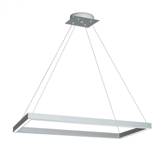 PENDENTE LED ARIA RETANGULAR 4000K 30W BIVOLT 2,5X60X30CM ALUMÍNIO | SPOTLINE 826/1 4000K PENDENTE LED ARIA RETANGULAR 4000K 30W BIVOLT 2,5X60X30CM ALUMÍNIO | SPOTLINE 826/1 4000K