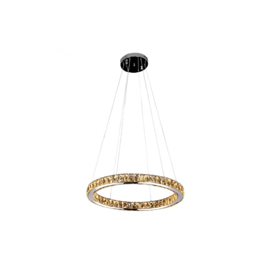 PENDENTE LED AURA PICCOLA REDONDO 3000K 24W BIVOLT METAL E CRISTAL CROMADO E TRANSP | BELLA ILUMINAÇÃO ID010C PENDENTE LED AURA PICCOLA REDONDO 3000K 24W BIVOLT METAL E CRISTAL CROMADO E TRANSP | BELLA ILUMINAÇÃO ID010C