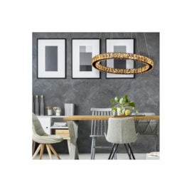 PENDENTE LED AURA PICCOLA REDONDO 3000K 24W BIVOLT Ø60X5,5CM METAL E CRISTAL COBRE E CHAMPANHE | BELLA ILUMINAÇÃO ID010E PENDENTE LED AURA PICCOLA REDONDO 3000K 24W BIVOLT Ø60X5,5CM METAL E CRISTAL COBRE E CHAMPANHE | BELLA ILUMINAÇÃO ID010E