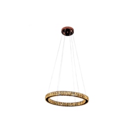 PENDENTE LED AURA PICCOLA REDONDO 3000K 24W BIVOLT Ø60X5,5CM METAL E CRISTAL COBRE E CHAMPANHE | BELLA ILUMINAÇÃO ID010E PENDENTE LED AURA PICCOLA REDONDO 3000K 24W BIVOLT Ø60X5,5CM METAL E CRISTAL COBRE E CHAMPANHE | BELLA ILUMINAÇÃO ID010E