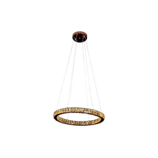 PENDENTE LED AURA PICCOLA REDONDO 3000K 24W BIVOLT Ø60X5,5CM METAL E CRISTAL COBRE E CHAMPANHE | BELLA ILUMINAÇÃO ID010E PENDENTE LED AURA PICCOLA REDONDO 3000K 24W BIVOLT Ø60X5,5CM METAL E CRISTAL COBRE E CHAMPANHE | BELLA ILUMINAÇÃO ID010E