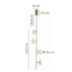 PENDENTE LED BAROK FALL 64W 3000K DOURADO | NORDECOR 2060