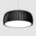 PENDENTE LED BARRIL REDONDO 2700K BIVOLT Ø50X19CM MADEIRA E LINHO | ACCORD 1110LED