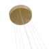 PENDENTE LED BEAN 3000K 83W BIVOLT Ø80X500CM METAL E ACRÍLICO DOURADO FOSCO | NORDECOR 2459 PENDENTE LED BEAN 3000K 83W BIVOLT Ø80X500CM METAL E ACRÍLICO DOURADO FOSCO | NORDECOR 2459