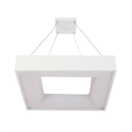 PENDENTE LED BELIZE QUADRADO DIREITA E INDIRETA BASE VAZADA 3000K 24,4W BIVOLT 36X36CM ALUMÍNIO E ACRÍLICO | USINA 19012 PENDENTE LED BELIZE QUADRADO DIREITA E INDIRETA BASE VAZADA 3000K 24,4W BIVOLT 36X36CM ALUMÍNIO E ACRÍLICO | USINA 19012