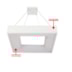 PENDENTE LED BELIZE QUADRADO DIREITA E INDIRETA BASE VAZADA 4000K 36,8W BIVOLT 48X48CM ALUMÍNIO E ACRÍLICO | USINA 19012 PENDENTE LED BELIZE QUADRADO DIREITA E INDIRETA BASE VAZADA 4000K 36,8W BIVOLT 48X48CM ALUMÍNIO E ACRÍLICO | USINA 19012