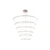 PENDENTE LED BENSON AÇO INOX E SILICONE ROSE  209W  3000K | HEVVY 1229 SL-0516/H6 ROSE