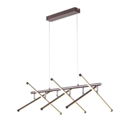 PENDENTE LED BETS 3000K 48W BIVOLT 80X41CM ALUMÍNIO E SILICONE MARROM | +LUZ PE-131/48.80MF PENDENTE LED BETS 3000K 48W BIVOLT 80X41CM ALUMÍNIO E SILICONE MARROM | +LUZ PE-131/48.80MF