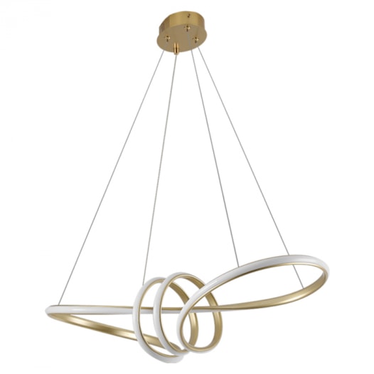 PENDENTE LED BIE 3000K 45W BIVOLT Ø74X180CM ALUMÍNIO DOURADO FOSCO | NORDECOR 2175 PENDENTE LED BIE 3000K 45W BIVOLT Ø74X180CM ALUMÍNIO DOURADO FOSCO | NORDECOR 2175