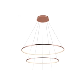 PENDENTE LED BIRDIE ANEL TRIPLO METAL E SILICONE ROSE GOLD E BRANCO 39W 3200K | BELLA ILUMINAÇÃO KW002E PENDENTE LED BIRDIE ANEL TRIPLO METAL E SILICONE ROSE GOLD E BRANCO 39W 3200K | BELLA ILUMINAÇÃO KW002E
