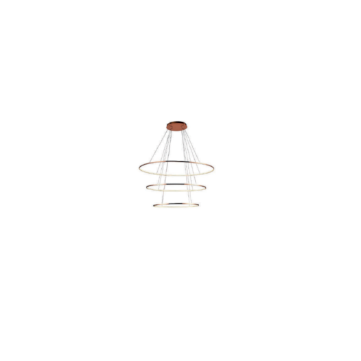 PENDENTE LED BIRDIE OVAL METAL ROSE GOLD 45W 3000K | BELLA ILUMINAÇÃO KW004EL