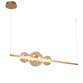 PENDENTE LED BLASEN 3000K 37W BIVOLT 165X120X22CM VIDRO E METAL DOURADO | STUDIOLUCE PD1725DO PENDENTE LED BLASEN 3000K 37W BIVOLT 165X120X22CM VIDRO E METAL DOURADO | STUDIOLUCE PD1725DO