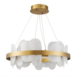 PENDENTE LED BLOE 65CM 3000K 50W METAL DOURADO | NORDECOR 2777 PENDENTE LED BLOE 65CM 3000K 50W METAL DOURADO | NORDECOR 2777