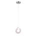 PENDENTE LED CANE REDONDO 3000K 10W BIVOLT Ø15CM CRISTAL E METAL TRANSPARENTE E CROMADO | SKYLIGHT SKY-4001CR