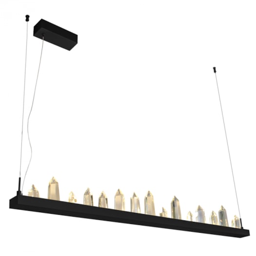 PENDENTE LED CASTILLO 3000K 36W BIVOLT PRETO | STUDIOLUCE PD1455PT