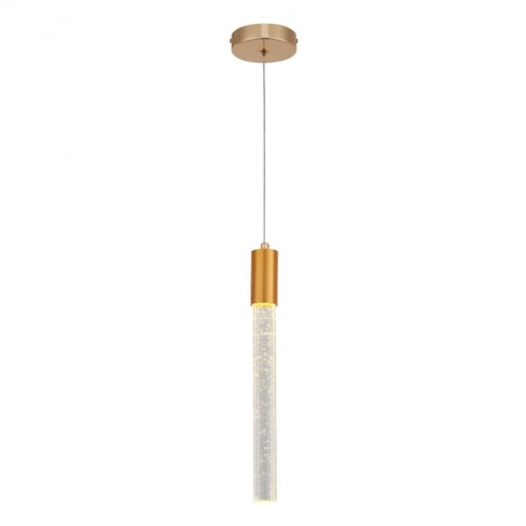 PENDENTE LED CILÍNDRICO 3000K 5W BIVOLT Ø3,5X36CM CRISTAL E METAL DOURADO E TRANSPARENTE | SINDORA ILUMINAÇÃO DCD02115 PENDENTE LED CILÍNDRICO 3000K 5W BIVOLT Ø3,5X36CM CRISTAL E METAL DOURADO E TRANSPARENTE | SINDORA ILUMINAÇÃO DCD02115