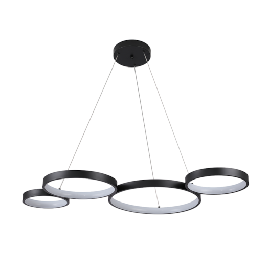 PENDENTE LED CLEAR 3000K 57W BIVOLT Ø115X180CM ALUMÍNIO PRETO | NORDECOR 2377 PENDENTE LED CLEAR 3000K 57W BIVOLT Ø115X180CM ALUMÍNIO PRETO | NORDECOR 2377