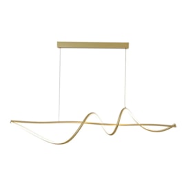 PENDENTE LED CONTOUR 3000K 30W BIVOLT 120X20CM METAL E SILICONE DOURADO | USINA IMPORTS UI20250/120DR PENDENTE LED CONTOUR 3000K 30W BIVOLT 120X20CM METAL E SILICONE DOURADO | USINA IMPORTS UI20250/120DR