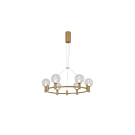 PENDENTE LED CORALINA REDONDO METAL E VIDRO DOURADO E TRANSPARENTE 12W 2700K | BELLA ILUMINAÇÃO OC021 PENDENTE LED CORALINA REDONDO METAL E VIDRO DOURADO E TRANSPARENTE 12W 2700K | BELLA ILUMINAÇÃO OC021