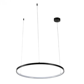PENDENTE LED DAIRE 3000K 28W BIVOLT Ø65X180CM ALUMÍNIO PRETO | NORDECOR 2220 PENDENTE LED DAIRE 3000K 28W BIVOLT Ø65X180CM ALUMÍNIO PRETO | NORDECOR 2220