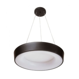 PENDENTE LED DÂNDI REDONDO DIREITA E INDIRETA BASE VAZADA 3000K 32,8W BIVOLT Ø63CM ALUMÍNIO E ACRÍLICO | USINA 19002/63L