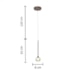 PENDENTE LED DÉLI METAL E ACRÍLICO CAFÉ 5W 3000K | HEVVY 1112 SL-5956/H1 COFFEE PENDENTE LED DÉLI METAL E ACRÍLICO CAFÉ 5W 3000K | HEVVY 1112 SL-5956/H1 COFFEE