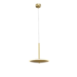 PENDENTE LED DISC REDONDO 2700K 18W BIVOLT Ø40CM METAL E ACRÍLICO BRONZE | +LUZ PE-109/18.40BRO PENDENTE LED DISC REDONDO 2700K 18W BIVOLT Ø40CM METAL E ACRÍLICO BRONZE | +LUZ PE-109/18.40BRO