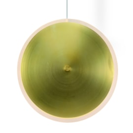 PENDENTE LED DISC REDONDO 2700K 18W BIVOLT Ø40CM METAL E ACRÍLICO BRONZE | +LUZ PE-110/18.40BRO PENDENTE LED DISC REDONDO 2700K 18W BIVOLT Ø40CM METAL E ACRÍLICO BRONZE | +LUZ PE-110/18.40BRO