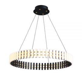 PENDENTE LED DISKIO 3000K 50W BIVOLT Ø80CM METAL PRETO| +LUZ PE-143/50.80PT PENDENTE LED DISKIO 3000K 50W BIVOLT Ø80CM METAL PRETO| +LUZ PE-143/50.80PT