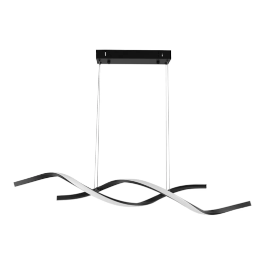 PENDENTE LED DOUBLE SPIN 3000K 32W BIVOLT 100CM ALUMÍNIO PRETO | SL ILUMINAÇÃO 2063/100-313 PENDENTE LED DOUBLE SPIN 3000K 32W BIVOLT 100CM ALUMÍNIO PRETO | SL ILUMINAÇÃO 2063/100-313