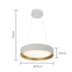 PENDENTE LED ESME POLICARBONATO E AÇO BRANCO | HEVVY 1154 LY-8802L BC+DR PENDENTE LED ESME POLICARBONATO E AÇO BRANCO | HEVVY 1154 LY-8802L BC+DR