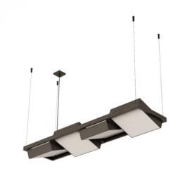 PENDENTE LED FAUST RETANGULAR 3000K 56W 110V 2,5X90X24CM | BELLA ITALIA PE10600-110 PENDENTE LED FAUST RETANGULAR 3000K 56W 110V 2,5X90X24CM | BELLA ITALIA PE10600-110