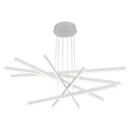 PENDENTE LED FLAT LINE 2700K 96W BIVOLT Ø101,5CM METAL E ACRÍLICO BRANCO | +LUZ PE-097/96.27BF PENDENTE LED FLAT LINE 2700K 96W BIVOLT Ø101,5CM METAL E ACRÍLICO BRANCO | +LUZ PE-097/96.27BF