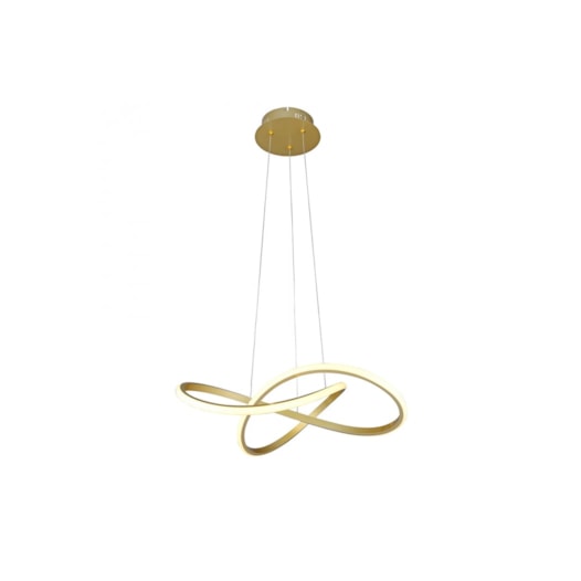 PENDENTE LED FLUIRE METAL DOURADO 30W 3000K | BELLA ILUMINAÇÃO SB001 PENDENTE LED FLUIRE METAL DOURADO 30W 3000K | BELLA ILUMINAÇÃO SB001