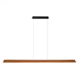 PENDENTE LED GAIA LINEAR 3000K 48W BIVOLT PRETO E AMADEIRADO | STUDIOLUCE PD1831PTMD PENDENTE LED GAIA LINEAR 3000K 48W BIVOLT PRETO E AMADEIRADO | STUDIOLUCE PD1831PTMD