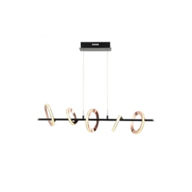 PENDENTE LED GINGA AÇO, ALUMÍNIO E ACRÍLICO DOURADO ROSÊ E PRETO BIVOLT 3000K | BELLA ILUMINAÇÃO BB011 PENDENTE LED GINGA AÇO, ALUMÍNIO E ACRÍLICO DOURADO ROSÊ E PRETO BIVOLT 3000K | BELLA ILUMINAÇÃO BB011