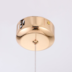 PENDENTE LED GOUD 3000K 4W BIVOLT Ø18X23CM ALUMÍNIO E ACRÍLICO DOURADO BRILHO | NORDECOR 2415