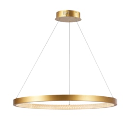 PENDENTE LED GYROS 3000K 40W BIVOLT Ø80CM ALUMÍNIO DOURADO| +LUZ PE-135/40.80DF PENDENTE LED GYROS 3000K 40W BIVOLT Ø80CM ALUMÍNIO DOURADO| +LUZ PE-135/40.80DF