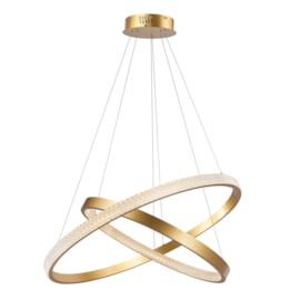 PENDENTE LED GYROS 3000K 70W BIVOLT Ø60x80CM ALUMÍNIO DOURADO| +LUZ PE-136/70.80DF PENDENTE LED GYROS 3000K 70W BIVOLT Ø60x80CM ALUMÍNIO DOURADO| +LUZ PE-136/70.80DF