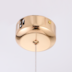 PENDENTE LED HONEN 3000K 6W BIVOLT 16X16X16CM ALUMÍNIO E ACRÍLICO DOURADO BRILHO | NORDECOR 2413