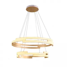 PENDENTE LED HOOP 3000K 180W BIVOLT Ø82CM ALUMÍNIO DOURADO| +LUZ PE-141/180.82DF PENDENTE LED HOOP 3000K 180W BIVOLT Ø82CM ALUMÍNIO DOURADO| +LUZ PE-141/180.82DF