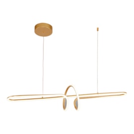 PENDENTE LED ILLUSION 3000K 36W BIVOLT 98X30X20CM ALUMÍNIO E SILICONE DOURADO | USINA IMPORTS UI20250/98DR PENDENTE LED ILLUSION 3000K 36W BIVOLT 98X30X20CM ALUMÍNIO E SILICONE DOURADO | USINA IMPORTS UI20250/98DR