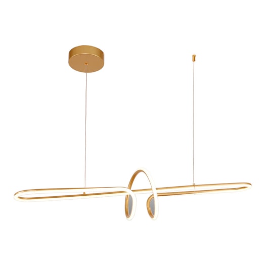 PENDENTE LED ILLUSION 3000K 36W BIVOLT 98X30X20CM ALUMÍNIO E SILICONE DOURADO | USINA IMPORTS UI20250/98DR PENDENTE LED ILLUSION 3000K 36W BIVOLT 98X30X20CM ALUMÍNIO E SILICONE DOURADO | USINA IMPORTS UI20250/98DR