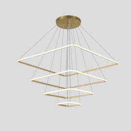 PENDENTE LED INVERSE 4° AROS 120W 3000K BRANCO | NORDECOR 2169