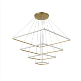 PENDENTE LED INVERSE 4° AROS 120W 3000K BRANCO | NORDECOR 2169