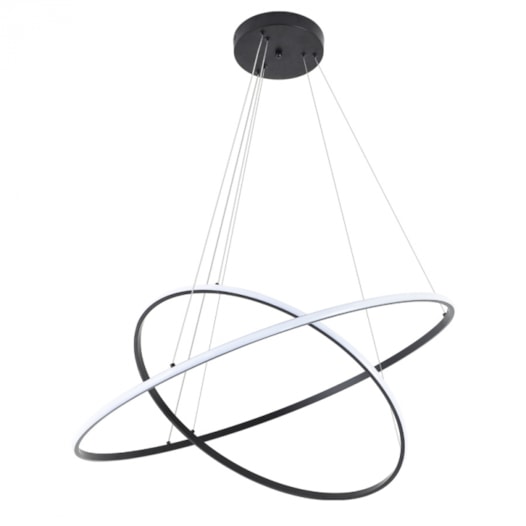 PENDENTE LED INVERSE GR REDONDO 3000K 65W BIVOLT Ø80X300CM ALUMÍNIO E SILICONE PRETO | NORDECOR 2529 PENDENTE LED INVERSE GR REDONDO 3000K 65W BIVOLT Ø80X300CM ALUMÍNIO E SILICONE PRETO | NORDECOR 2529