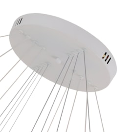 PENDENTE LED INVERSE QUADRADO 3000K 120W BIVOLT 80X80CM ALUMÍNIO BRANCO | NORDECOR 2169-1 PENDENTE LED INVERSE QUADRADO 3000K 120W BIVOLT 80X80CM ALUMÍNIO BRANCO | NORDECOR 2169-1